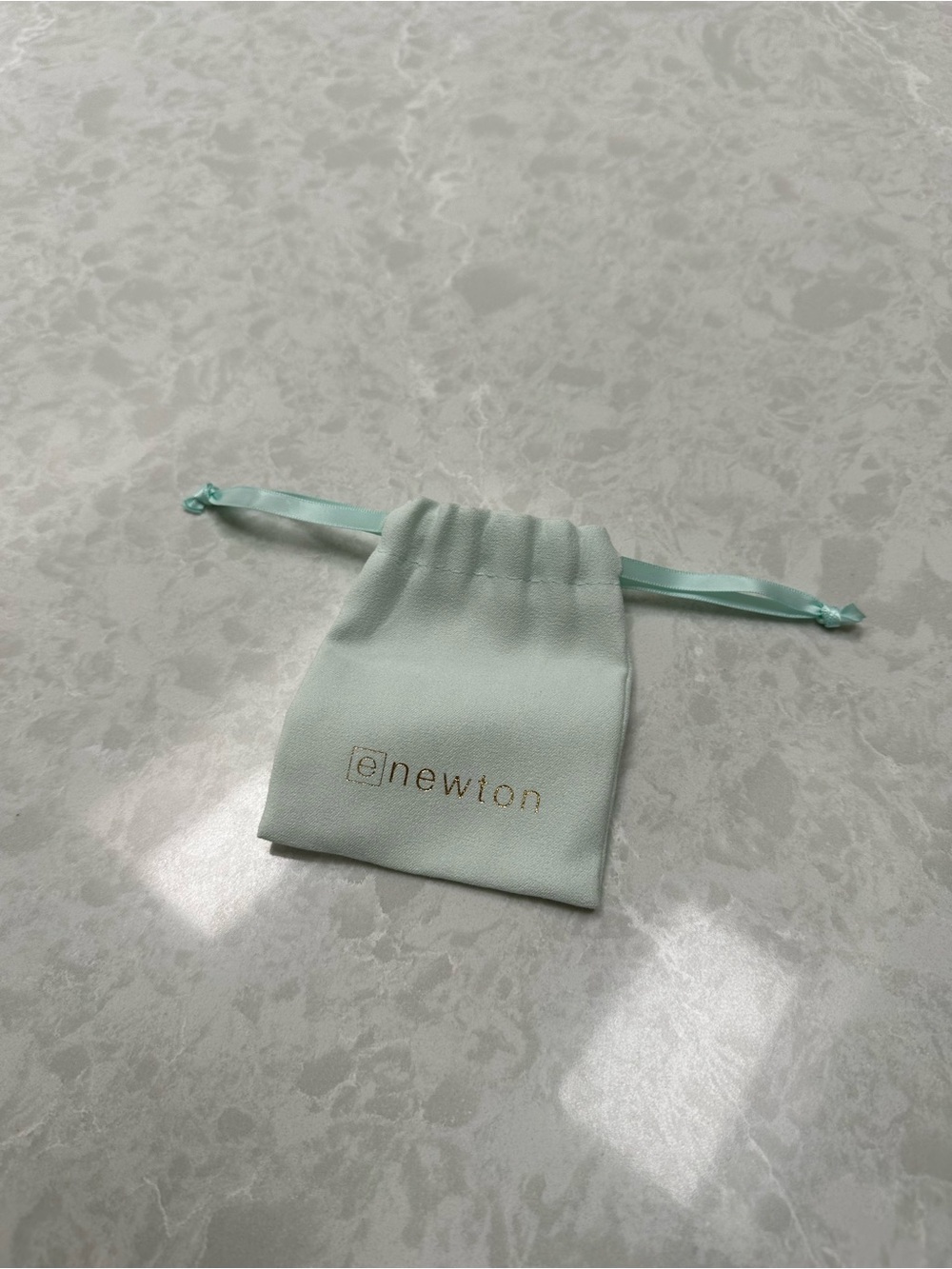 eNewton Mint Drawstring Jewelry Pouch